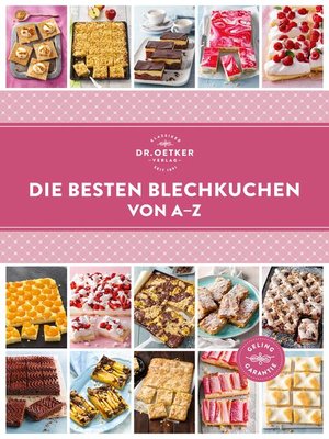 cover image of Die besten Blechkuchen von A–Z